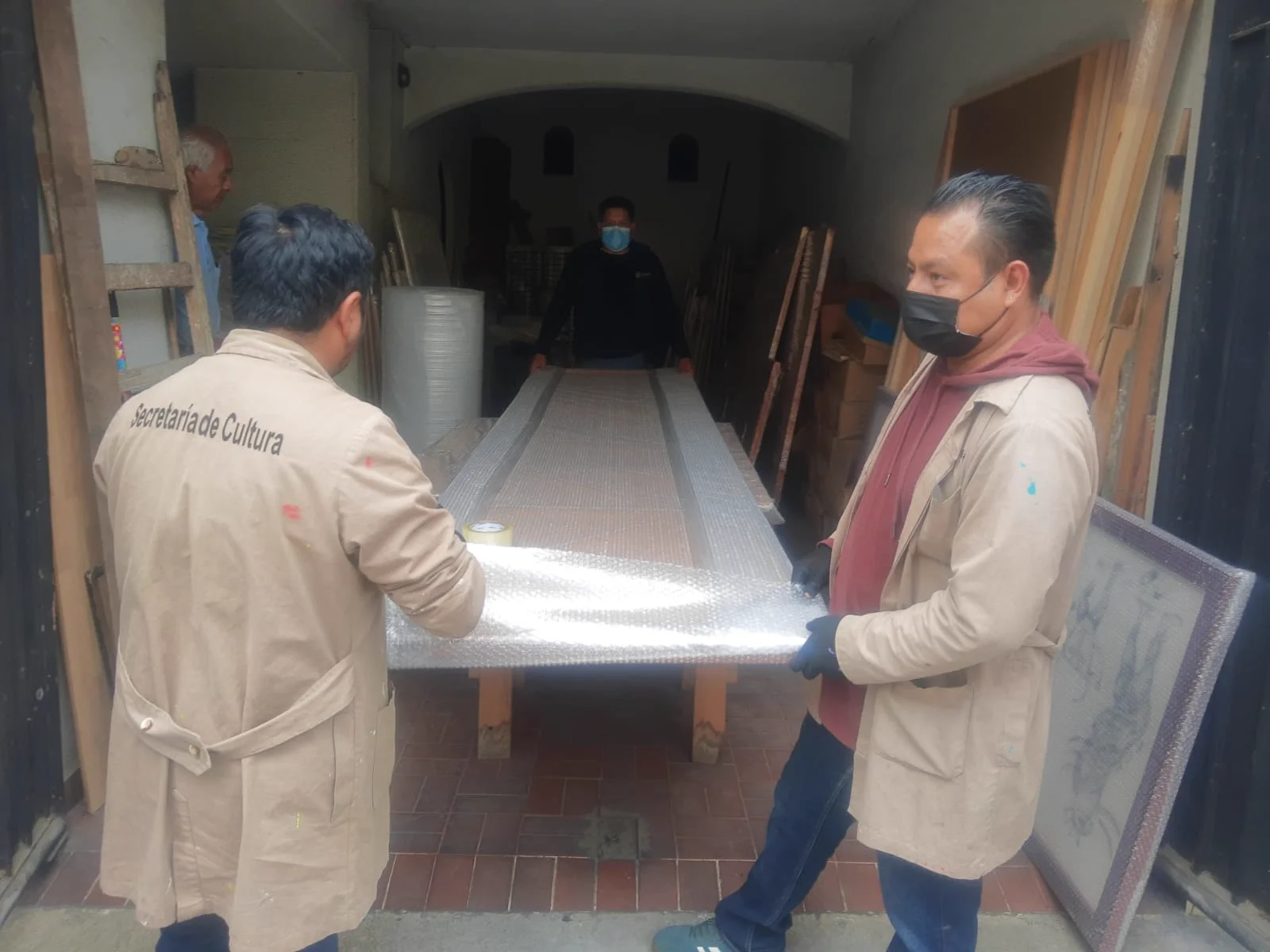 Registro del montaje — Pintura de Teódulo Rómulo
