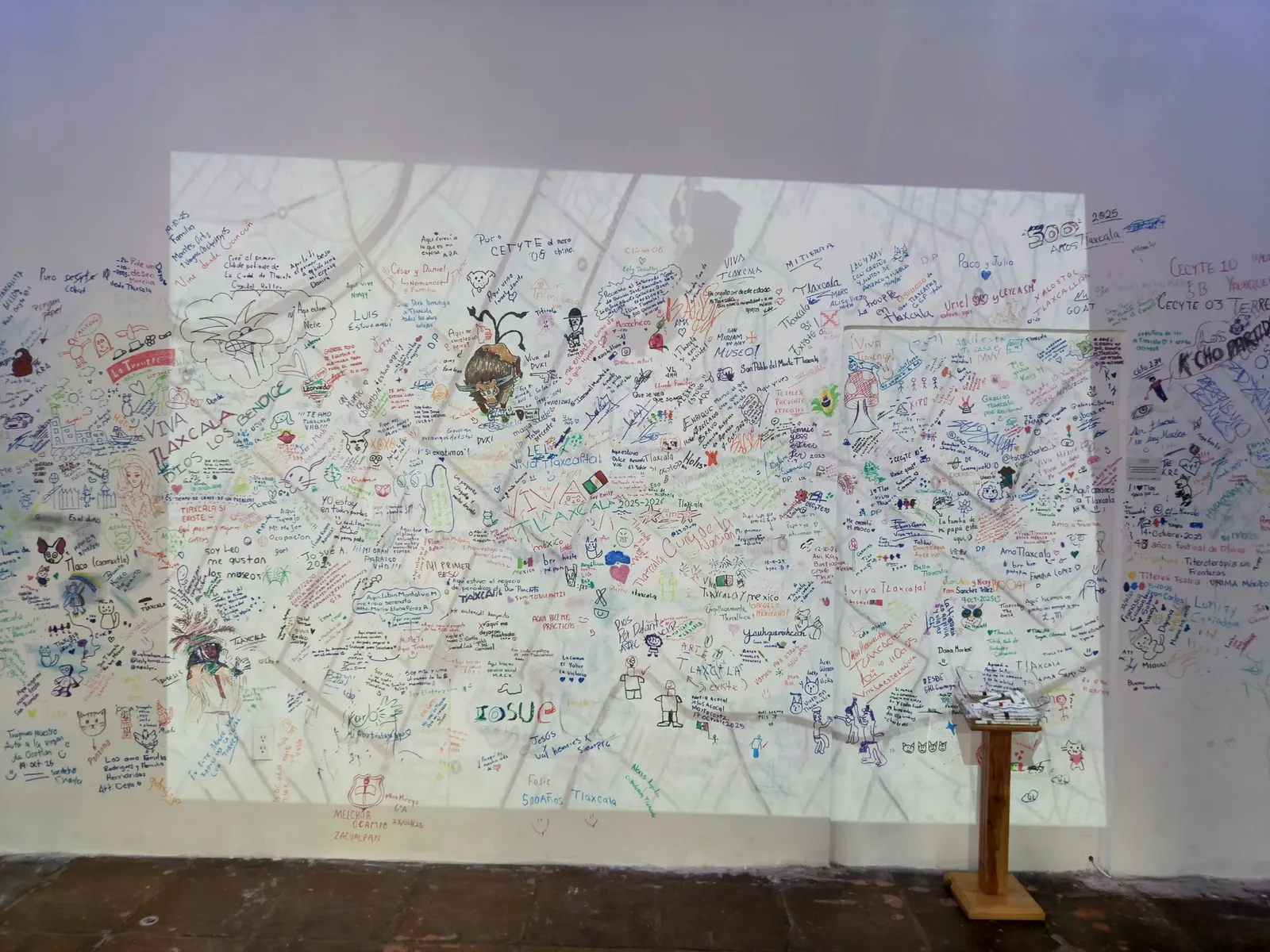 500 años — 1 de 7. Video mapping de José Alejandro Armenta en Tlaxcala.